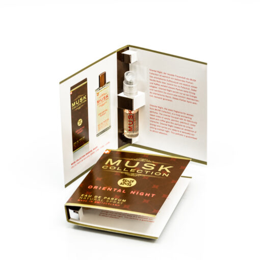 Parfum-Probe Oriental Night von Musk Collection. Ein warmer Duft wie aus 1001 Nacht.